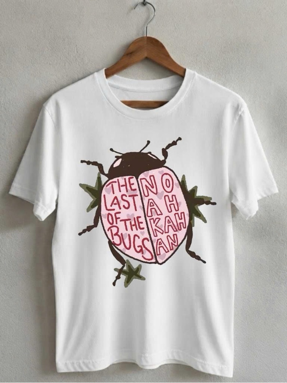 White Graphic Tee with The Last Of The Bugs